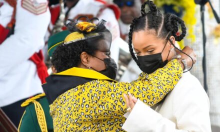 Rihanna honored with the National Hero Award by President Dame Sandra Mason