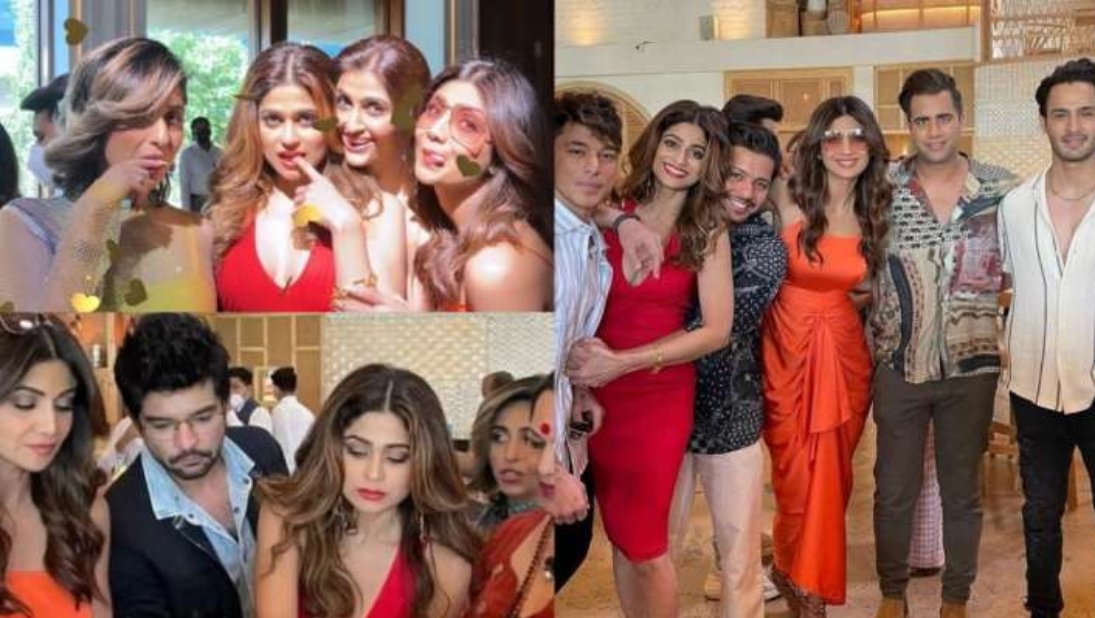 Shilpa Shetty planned a birthday bash for sister Shamita. Pratik Sehajpal and other BB contestants joined the party