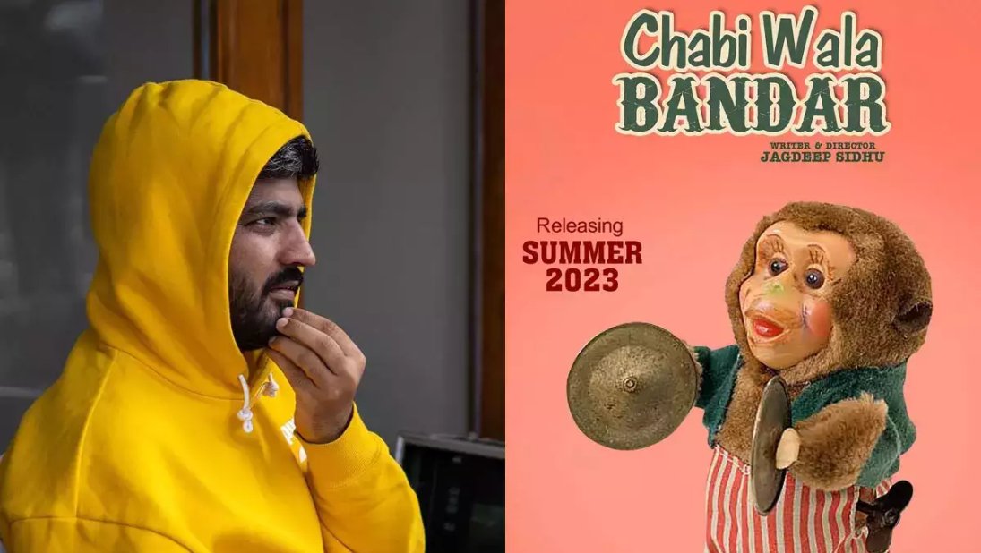 Writer-Director Jagdeep Sidhu shared the quirky poster of his upcoming movie ,’Chabi Wala Bandar’.