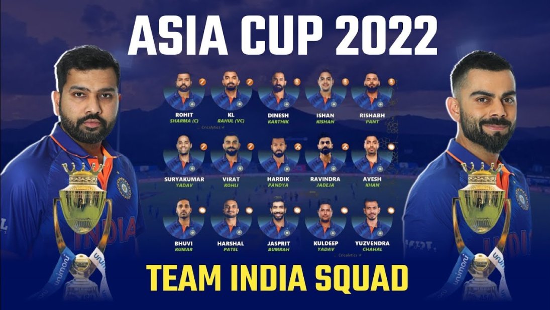 All the squads for 2022 Asia Cup