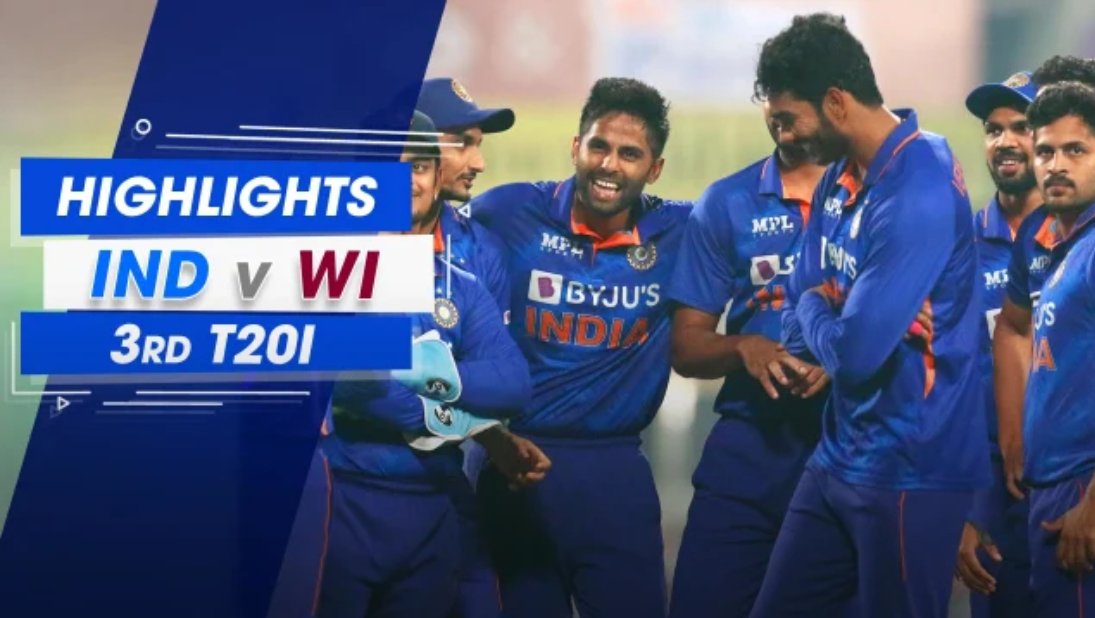 IND vs WI 3rd T20 Highlights: India win by 7 wickets, restores series lead to 2-1