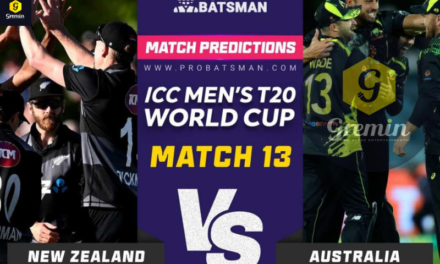 T20 World Cup 2022: Match 13, AUS vs NZ Match Prediction :