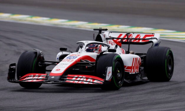 Kevin Magnussen takes stunning first F1 pole for Haas in Brazil :