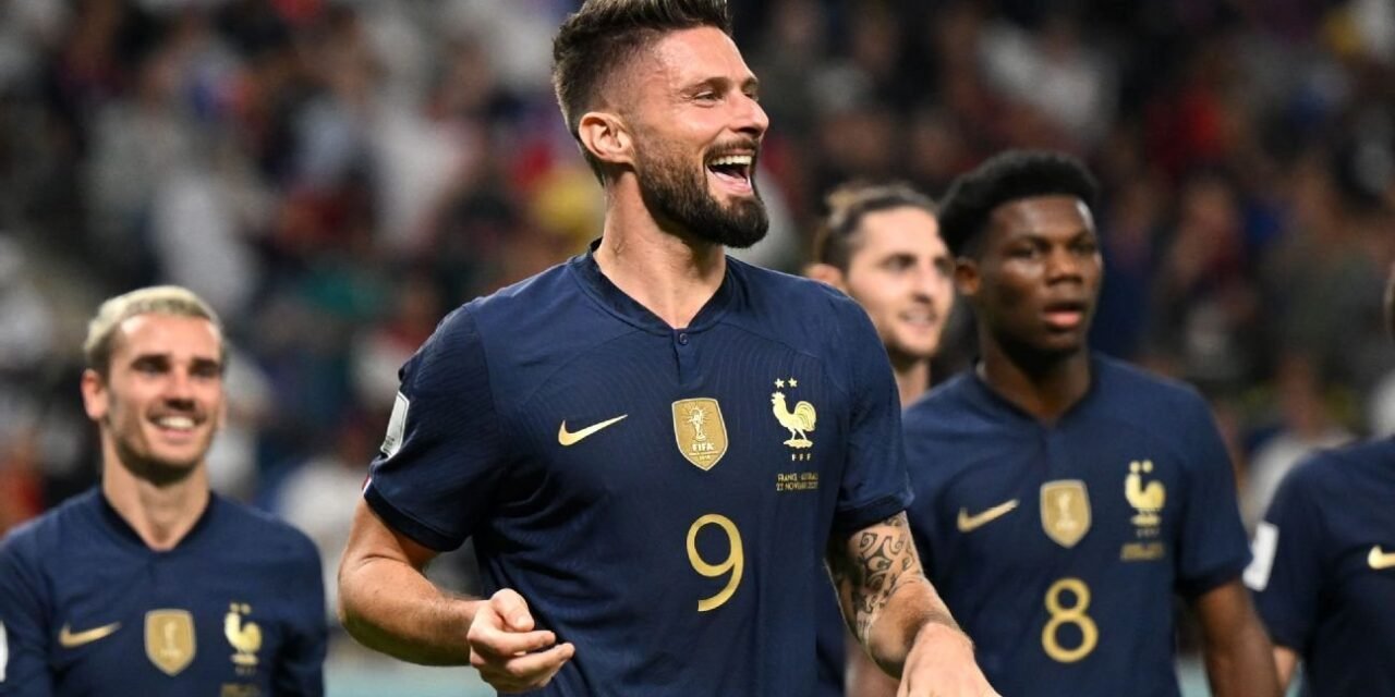 Olivier Giroud ties Thierry Henry goal record in France rout of Australia :