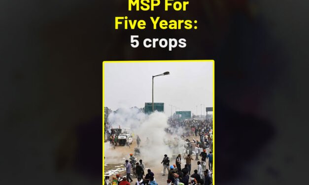 MSP for five years | Five crops | Farmers Protest