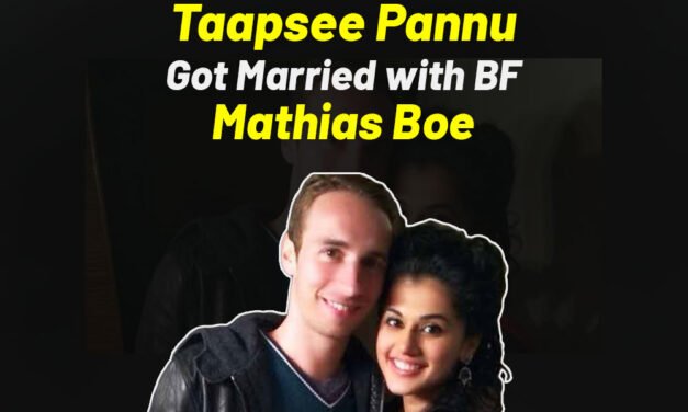 Taapsee Pannu Got Married to Boyfriend Mathias Boe